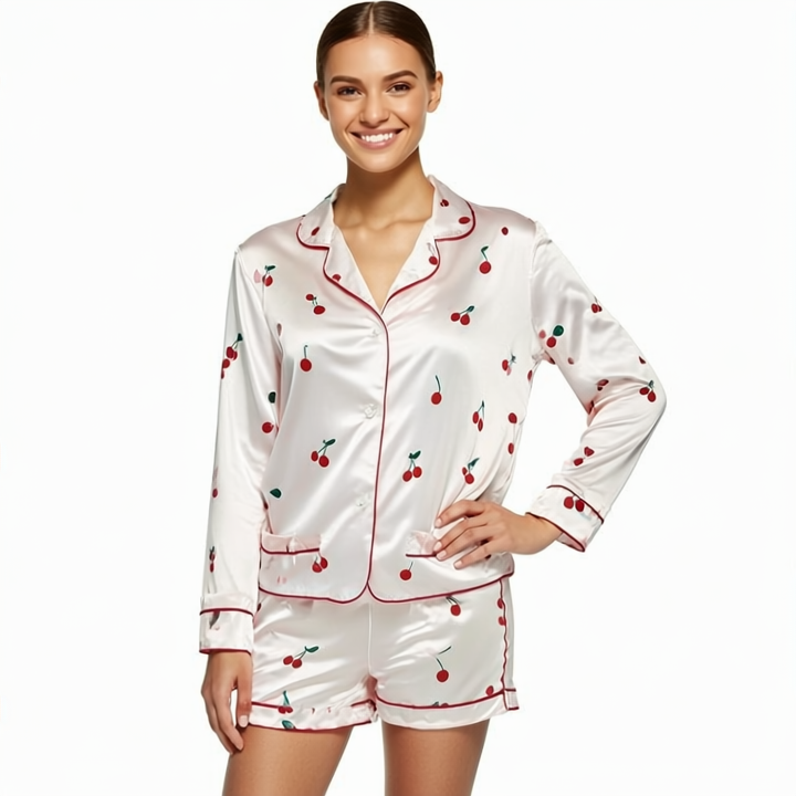 Satin Dream Set — Cherry Bloom