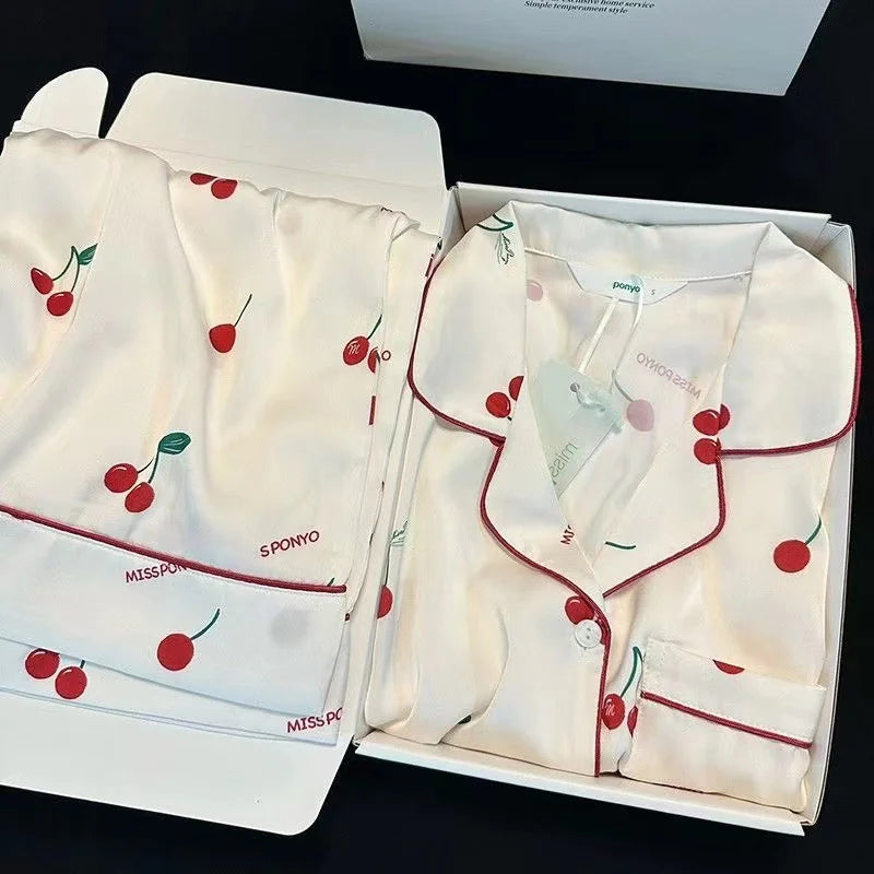 Satin Dream Set — Cherry Bloom