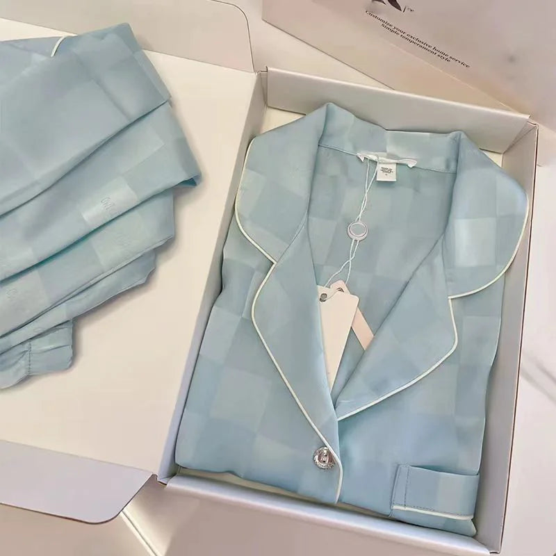 Satin Dream Set - Checkered Love